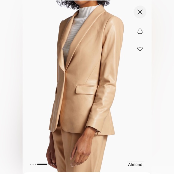 Alice + Olivia Women’s Almond Faux Leather Jacket - Picture 4 of 15